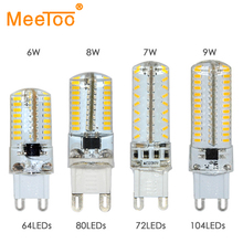 Lámpara LED de cristal G9 SMD 2015, 6W, 7W, 8W, 9W, AC220V, 3014 V, reemplazo de lámpara halógena de 30W y 70W, Lustres de iluminación, novedad de 230 2024 - compra barato
