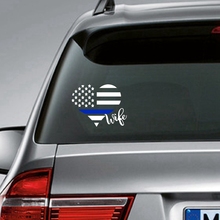 Pegatina de vinilo de la bandera de la policía americana para coche, adhesivo de vinilo para policía, esposa y Policía, aplicación de la ley, para Yeti 2024 - compra barato