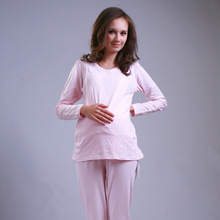 Pijamas de manga larga para mujeres embarazadas, ropa de lactancia postparto, para el día A día 2024 - compra barato