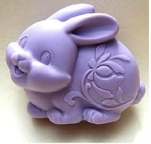 Nuevo lindo conejo tuzi arte silicona jabón molde manualidades moldes DIY hecho a mano jabón moldes 2024 - compra barato