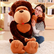 Alta calidad 80cm superdivertido orangután Stuffe de peluche de juguete lindo mono de dibujos animados muñeca de los niños, regalo de cumpleaños de los niños 2024 - compra barato