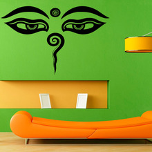 ZOOYOO Indiano Buddha Olhos Adesivos De Parede Home Decor Vinil Removível Decal adesivos de Parede Adesivo Murais Art Design 2024 - compre barato