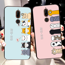 Luxury Fashion Cases For Nokia 5 6 7 X5 X6 X7 2018 8 9 PureView Cartoon cat Animal character cover For NOKIA 5.1 6.1 8.1 Plus 2024 - buy cheap