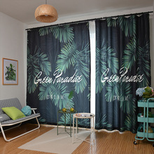 Cortina térmica, simples, com folhas, para sala de estar, quarto, cortina para impressão, isolamento térmico 2024 - compre barato