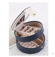 New portable jewelry box Princess European Korean simple small mini earrings earrings hand jewelry storage box 2024 - buy cheap