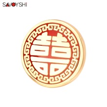 SAVOYSHI Chinese Double Love Brooches For Men Badges Suit Brooch Pins Collar Decorated Shirt Accessories Corsage Brand Jewelry 2024 - buy cheap