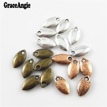 300PCS Three Colors Mini Alloy Seed Charms Silver Color Bronze Tone Handmade Pendant Crafts Finding Bracelet DIY 2024 - buy cheap