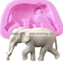 Molde de silicone de elefante 3d em desenho animado, arte e artesanato, molde para decoração de bolo, sabonete, doces 2024 - compre barato