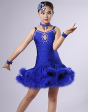 Newest style Girls Latin Dress Dancewear Competition Children samba Dancing Costume Cha-Cha salsa tango Dance dress For Girls 2024 - buy cheap