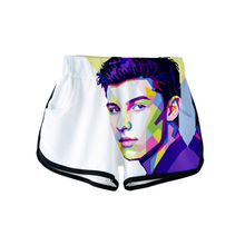 Shawn Mendes 3D Printed Shorts for Women 2019 Fashion Streetwear Shorts Hot Sale Girls Casual Trendy Summer Wear 2024 - buy cheap