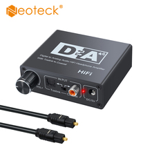 Neteck-conversor de áudio dac para amplificador, 192khz, digital, analógico, toslink coaxial para l/r toslink coaxial, 3.5mm 2024 - compre barato