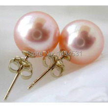 Wholesale Pearl Jewelry 9MM Pink Akoya Pearl Earring Hot Sale - XZN19 2024 - buy cheap