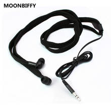 MOONBIFFY Universal 3.5mm Wired Shoelace Earphone Stereo Sports Running Headphones Music Headset For PC MP3 Phone Computer 2024 - buy cheap