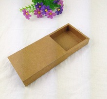 50PCS/Lot Kraft Darawer Box Brown Paper Carrying Cases Blank Gift Boxes Gift Craft Power Bank Packaging Cardboard Boxes 2024 - buy cheap