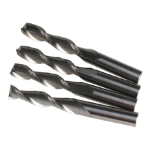 4pcs Shank 6mm x28mm Two Flutes Spiral Cutting Bit CNC Milling Cutters for Acrylic Carving Machine 2024 - buy cheap