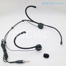 Auricular micrófono para micrófono inalámbrico transmisor de petaca PC ordenador 3,5mm Jack MiCWL E6i negro Mic 2024 - compra barato