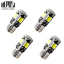 4X Car Styling 10SMD 5630 5730 Canbus T10 Led No Error w5w 194 168 Auto Dome Lamp Light Bulbs 12V white warm white 2024 - buy cheap