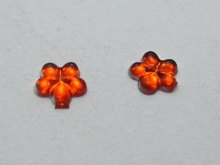 1000 rojo acrílico FlatBack Mini flores gemas diamantes de imitación 6mm 2024 - compra barato