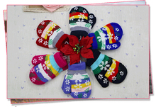 Gift,children high quality autumn winter outdoor warm women touch kids knited gloves half / full finger mitten1pair=2pcs GW61 2024 - buy cheap