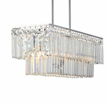 Lustre de cristal moderno, luminária retangular com luzes led para teto de sala de estar 2024 - compre barato