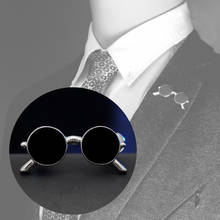 Classic Enamel Sunglasses Brooch Metal Lapel Pin Men Suit Accessory Unisex Clothing Fashion Jewelry 2024 - buy cheap