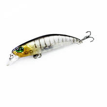 1PCS Floating Minnow Fishing Lure Laser Hard Artificial Bait 3D Eyes 6.5cm 4g Fishing Wobblers Crankbait Minnows 2024 - buy cheap