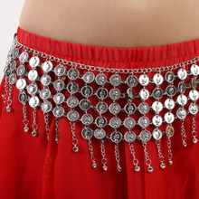 Waist Chain Metal Coins Hip Scarf Tribal Coin Belt With Jingle Belt Gold and Silver Color 2024 - buy cheap