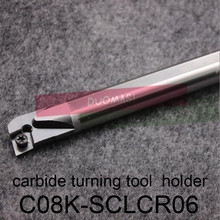 C08K-SCLCR06, твердосплавный токарный держатель инструмента диаметром 8 мм длиной 125 мм с вольфрамовой вставкой 2024 - купить недорого