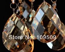 35pcs/lot Chandelier Crystals Cognac Color Almond prism 38mm Teardrop Prism Parts,Free Shipping, 2024 - buy cheap