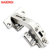 4PCS NAIERDI 135 Degree Corner Fold Cabinet Door Hinges 135 Angle Hinge Hardware For Home Kitchen Bathroom Cupboard With Screws 2024 - buy cheap