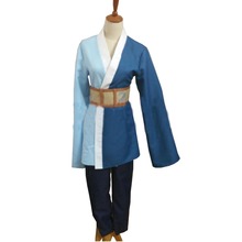 2018 Boruto Shippuden Mitsuki Blue Wigs Cosplay Costumes Kimono Suits For Halloween Party Blue Tops Pants Set 2024 - buy cheap