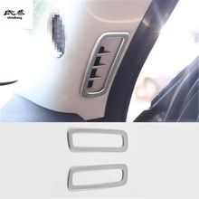 2pcs/lot Car sticker stainless steel A pillar air conditioning outlet decoration cover for 2017 2108 2019 Mazda CX-5 CX 5 CX5 2024 - buy cheap