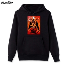 Baphomet-Sudadera con capucha para hombre, con estampado de Diablo, Satán, pentagrama, forro polar, chaqueta fresca, abrigo, ropa de calle Harajuku 2024 - compra barato