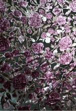 Purple Rose Sheet summer fabrics velvet lace african voile lace african lace fabric curtains velvet embroidery velvet fabric 2024 - buy cheap