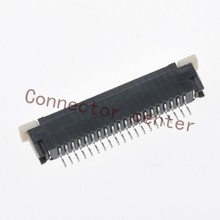 Conector original fpc/ffc zif, conector para entrada 1.0mm, passo 20 pinos, fileira única, contato superior 3mm de altura 2024 - compre barato