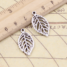 10pcs Charms Hollow Tree Leaf 27x13mm Tibetan Silver Color Pendants Antique Jewelry Making DIY Handmade Craft 2024 - buy cheap