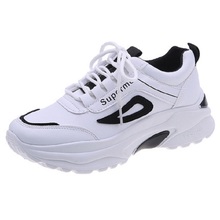 Sapatos casuais femininos, novos sapatos de renda da primavera, versão coreana da tendência de sapatos femininos casuais, 2019 2024 - compre barato