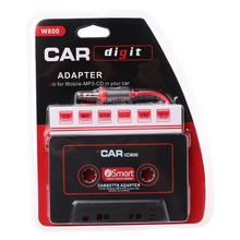 Ootdty 3.5mm adaptador de cassete áudio aux de carro, conversor para carro, cd player mp3 2024 - compre barato
