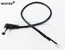 NCHTEK 90 градусов угловой DC 5,5x2,5 мм штекер питания 18AWG разъем шнур видеонаблюдения кабель около 30 см/1 фут/Бесплатная доставка/5 шт. 2024 - купить недорого