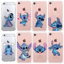 Чехол для iphone x 7 8 funda iphone stitch, роскошный силиконовый чехол для iphone 7 8 Plus 6 6s 5 5S se carcasa capinha 2024 - купить недорого