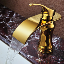 Free shipping Gold finish PVD single hole bathroom basin sink faucet MIXER TAP 2024 - buy cheap