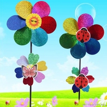 Colorful Sequins Windmill Wind Spinner Home Garden Yard Decoration Kids Toy  CHE1 Dropshipping 2024 - buy cheap