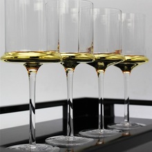 Taça de Champanhe xícara de vinho tinto copo de ouro pintados à mão europeu quarto modelo de móveis para casa acessórios para casa copo de vinho champagne 2024 - compre barato