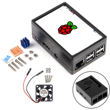 Carcasa para Raspberry Pi 3 con ventilador de refrigeración, Kit de disipador térmico para Raspberry Pi 3B 3B + 2B 2B +, Compatible con pantalla de 3,5 pulgadas 2024 - compra barato