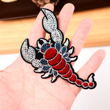 Scorpion  applique patches for clothing iron on patch sewing accessories fashion parches bordados embroidered patches 2024 - buy cheap