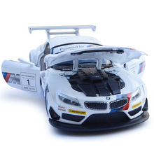 Z4 gt3 carro de corrida modelo de carro de liga metálica, som e luz piscante para trás crianças brinquedo de corrida musical diecast 2024 - compre barato