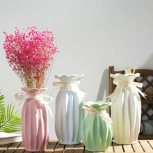 Керамическая ваза для украшения дома, Модная Современная ваза для цветов, креативная Настольная Ваза для гостиной, Цветочная ваза для дома, свадебное украшение 2024 - купить недорого