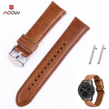 AOOW Genuine Leather Watch Strap for Samsung Gear S3 Classic Frontier Quick Release Classic Generic Bracelet Watch Band Belt 2024 - buy cheap