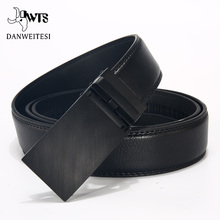 DWTS-Cinturón de cuero de vaca genuino para hombre, faja de alta calidad con hebilla automática, marca masculina 2023 - compra barato