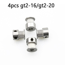 4pcs/lot gt2 5mm 16 20 teeth Timing GT2-16 pulley Alumium Bore 5mm fit forbelt Width 6mm for anet A8 A6 E10 3D Printer parts 2024 - buy cheap
